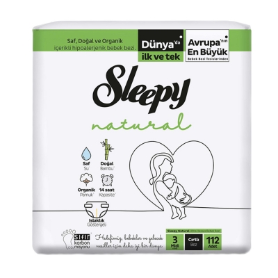 Sleepy Natural 4'lü Midi 112 Adet