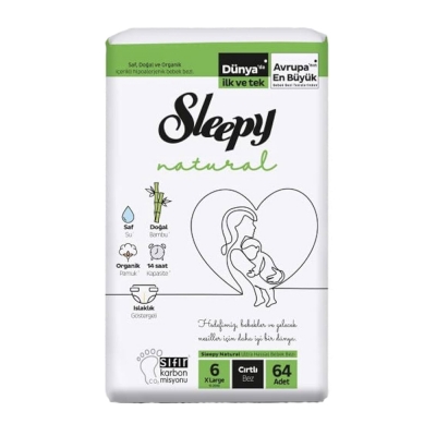 Sleepy Natural 6 XLarge 64 Adet