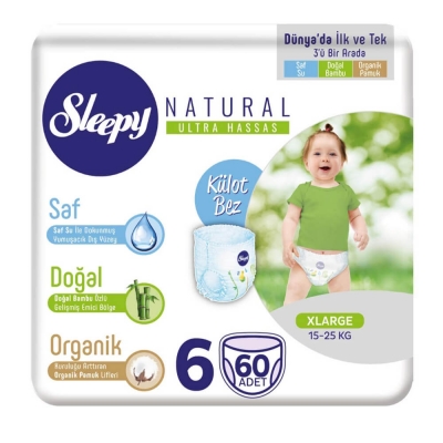 Sleepy Natural Ultra Hassas Bebek Bezi 6 XL