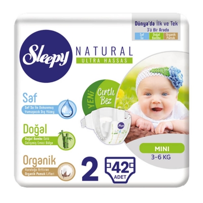 Sleepy Natural Ultra Hassas Bebek Bezi 2