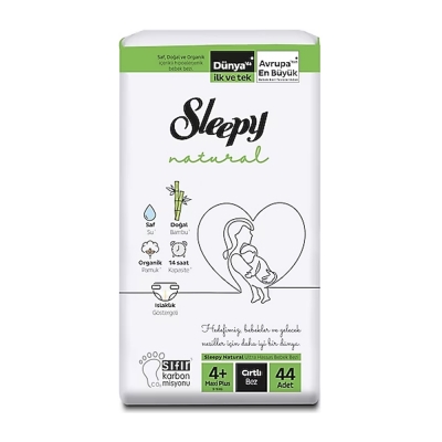 Sleepy Natural Ultra Hassas Bebek Bezi 4+ 44 Adet